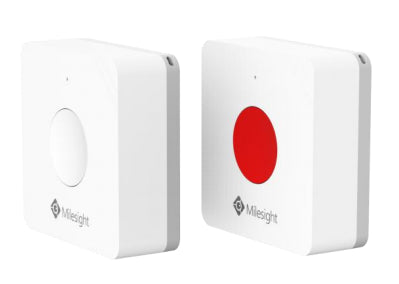 Milesight WS101-868M Smart Button Sensor, 1x 165 mAh Li-SOCL2 Battery, NFC Enabled, IP30, LoRa D2D Controller, IoT & Smart Home, Milesight Sensors