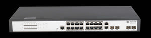 Bdcom 16 Port Gigabit PoE Switch, fully managed switch featuring gigabit 802.3af/at PoE, 16 x GB PoE Ports and 4 x SFP Ports, Layer 2, Bdcom-S2520P