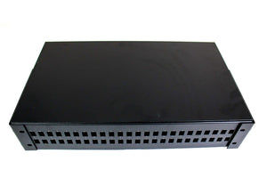 Acconet Fibre Patch Panel 48 port, Unpopulated, 19-inch drawer, Fibre Optics, Fibre Enclosures, Ideal for Connectivity and Networking Installations