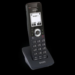 Snom M10-SC Single-cell DECT SIP Phone - Charging Base - 1.8" Backlit Graphic LCD - Cordless DECT Phone, 2.5mm Headphone Jack, 7 days Stand-by, 9 hour