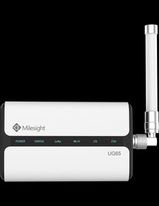 Milesight UG65 LTE LoRaWAN Gateway - Quad-core Industrial Processor - IP65 Enclosure - LTE Wi-Fi - 1 x GbE WAN - Built in Network Server - IP65 rated