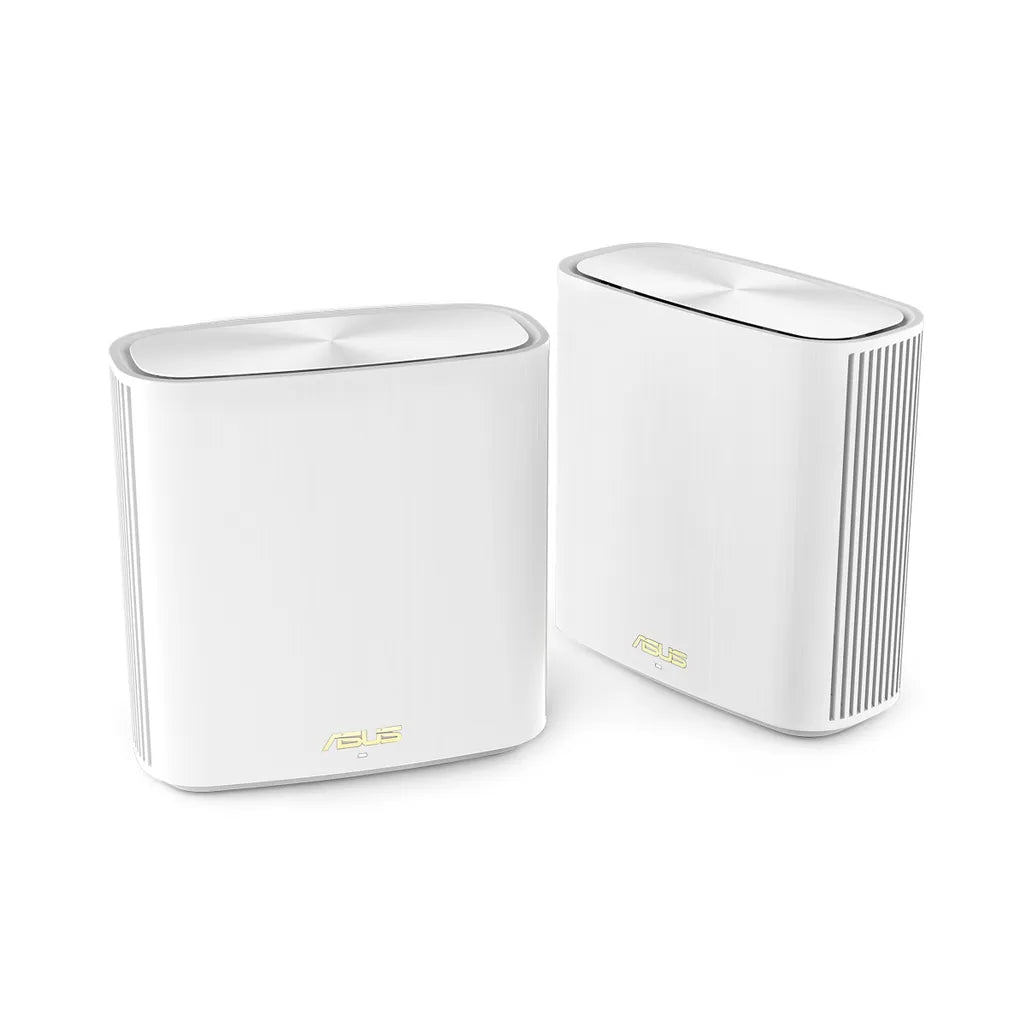 ASUS ZenWiFi XD6S(W-2PK) - ASUS AX5400 Whole-Home Dual-band Mesh WiFi 6 System 2 PACK - dual 2.4 GHz / 5 GHz - with Ethernet LAN (RJ-45) ports - White