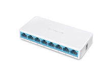 Load image into Gallery viewer, Mercusys MS108 8-Port 10/100Mbps Desktop Switch, 8x 10/100 Mbps Ports, Plastic Case, Plug and Play, Networking, Switches, Unmanaged, 10/100 Desktop
