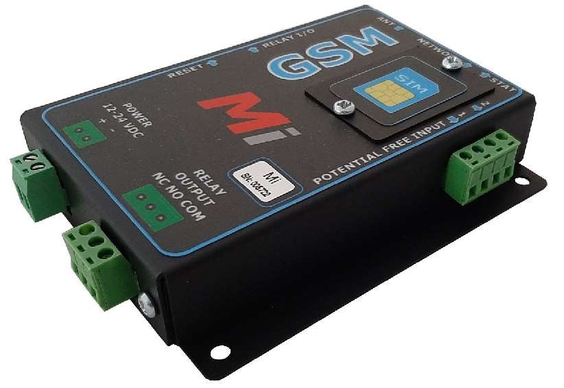 Micro Instruments GSM Relay Rev D With Temperature Monitoring, 2 Inputs, 1 Relay, Antenna and Temperature Probe included, Power & Surge, UPS & Solar