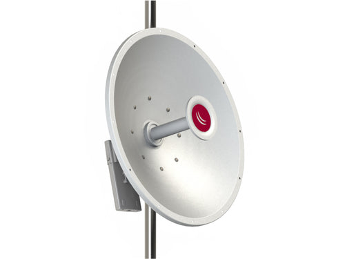 MikroTik mANT30 5.8GHz 30dBi Parabolic Dish, with 2xRP SMA Female connectors, 4.7GHz/5.875GHz Frequency Range, 181.4kg at 200km/hr wind | MTAD-5G-30D3 - Let's Fibre Technologies 