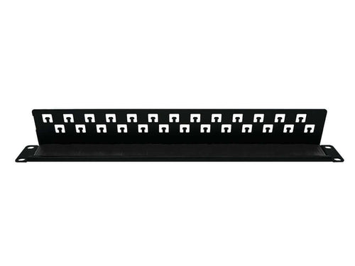 Linkbasic MTE01 19-inch Rack Mount Brush Panel, allows flyleads pass through the panel for neat & organised installation, corrosion resistant material - Let's Fibre Technologies 