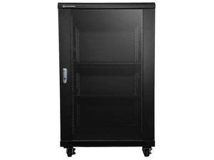 Linkbasic 18U 600mm Deep Server Cabinet, 2x Fans and 2x Shelves (included), Cold Rolled Steel & Powder Coated, Free Standing, 988 x 600 x 600mm(H×W×D) - Let's Fibre Technologies 