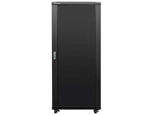 Linkbasic 27U 800mm Deep Cabinet with 4 Fans and 2 Shelves (included), Cold Rolled Steel & Powder Coated, 1400×600×800mm (H×W×D), Supplied Flat-Packed - Let's Fibre Technologies 