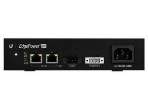 Ubiquiti UISP EdgePower 24V 72W Power Supply & Battery Backup, Ethernet Ports 2x10/100, PoE Output 2x 24V (Passive PoE), 1xIEC Power Cord | EP-24V-72W - Let's Fibre Technologies 