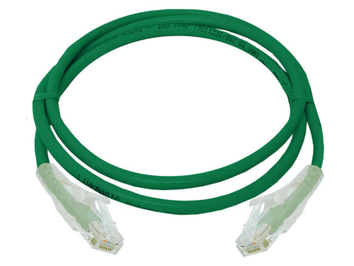 Linkbasic FLY-6-1G 1 Meter UTP Cat6 Flylead Green, moulded with boots, rated for 10/100/1000/10 000Mbps data transmission speeds with stranded copper - Let's Fibre Technologies 