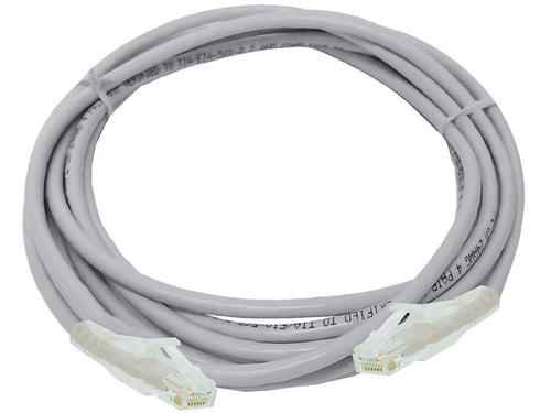 Linkbasic FLY-6A-3 3 Meter UTP Cat6a Flylead Grey, moulded with boots, rated for 10/100/1000/10 000Mbps data transmission speeds with stranded copper - Let's Fibre Technologies 