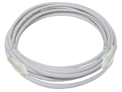 Linkbasic FLY-6A-5 5 Meter UTP Cat6a Flylead Grey, moulded with boots, rated for 10/100/1000/10 000Mbps data transmission speeds with stranded copper - Let's Fibre Technologies 