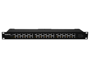 Gigabit Passive PoE Injector Ethernet Ports: 24x 10/100/1000 (12x PoE ; 12x Ethernet), 1300mA, Power Input: 18-57V Power Supply | POE-12G