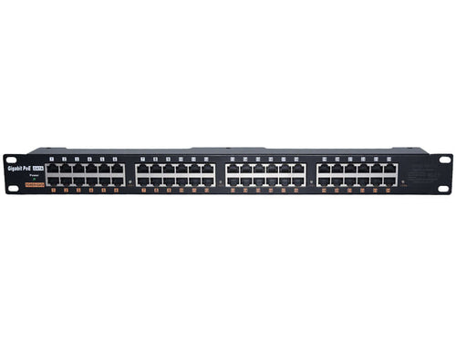 Gigabit Passive Power Over Ethernet PoE Injector Ethernet Ports: 48x 10/100/1000 (24x PoE ; 24x Ethernet) Max. Current Per Port: 1000mA | POE-24G - Let's Fibre Technologies
