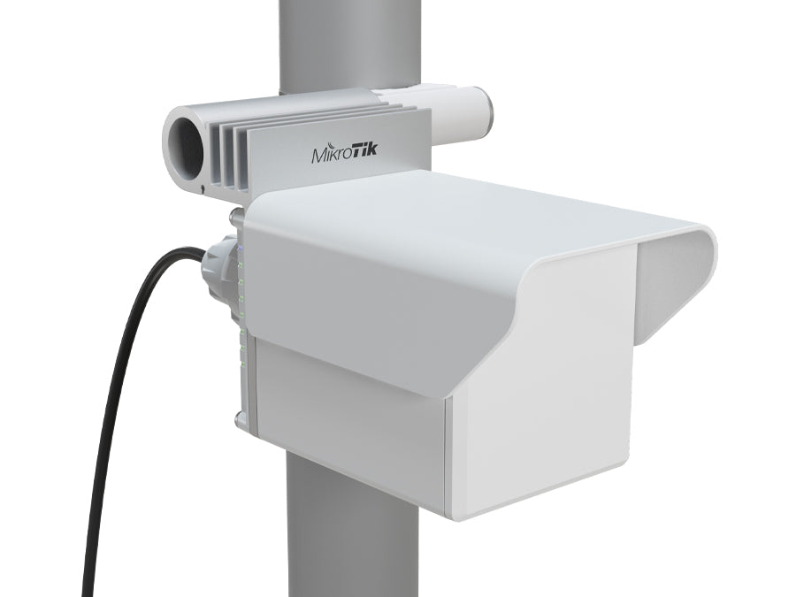 MikroTik Cube Pro60 AC 60GHz/5GHz Outdoor CPE, featuring automatic 5.8GHz 802.11ac failover, 1 x GbE, a durable, unobtrusive enclosure | CubeG-5ac60ay