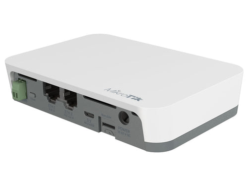 MikroTik KNOT 2.4GHz Bluetooth IoT Gateway - with 2.4GHz/300Mbps - 802.3af/at or 12-57V Passive PoE, 1.5dBi, Micro USB, Nano SIM | RB924i-2nD-BT5&BG77 - Let's Fibre Technologies 
