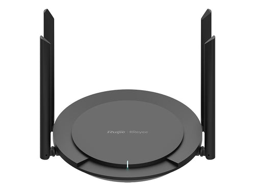 Reyee 2.4Ghz 802.11n (WiFi 4) 300Mbps wireless router and repeater, featuring 4x 5dBi antennas and 4x Fast Ethernet Ports, 12V 1A Power | RG-EW300 PRO - Let's Fibre Technologies 