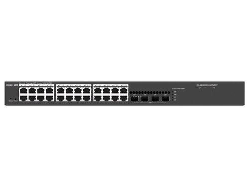 Reyee 24 Port Gigabit 4SFP Layer 2+ Smart Switch, 24x Gigabit Ethernet Ports & 4x 1.25Gbps SFP, IGMP Snooping, Multicast VLAN | RG-NBS3100-24GT4SFP - Let's Fibre Technologies 