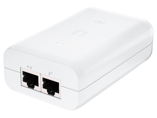 Ubiquiti Gigabit PoE Adapter 48V 30W with Type N Cable - Ethernet Ports 2 x 10/100/1000, PoE Output 48V 0.65A Passive PoE - 100V-240V | U-POE-AT - Let's Fibre Technologies 