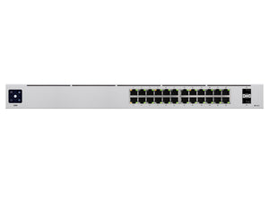 Ubiquiti UniFi Switch 24 Port Gigabit 2SFP, managed L 2 UniFi switch with 24 x GbE ports, 2 x 1.25Gbps SFP uplink ports, fanless design, 25W  | USW-24
