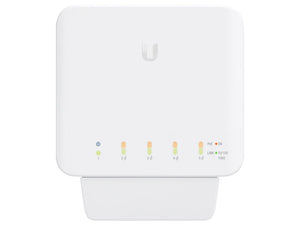 Ubiquiti UniFi Flex Switch 5 Port Gigabit 1PoE In 4PoE Out, managed L2, 5x Gbit Ethernet, includes 4x 802.3af PoE+, 1x 802.3af/at/bt PoE-in | USW-Flex