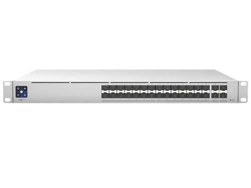 Ubiquiti UniFi Aggregation Switch Pro 28 Port SFP+ 4 SFP28, fully managed L3, with 28x SFP+ 10Gbps ports, 4 x SFP28 25Gbps ports | USW-Pro-Aggregation - Let's Fibre Technologies 