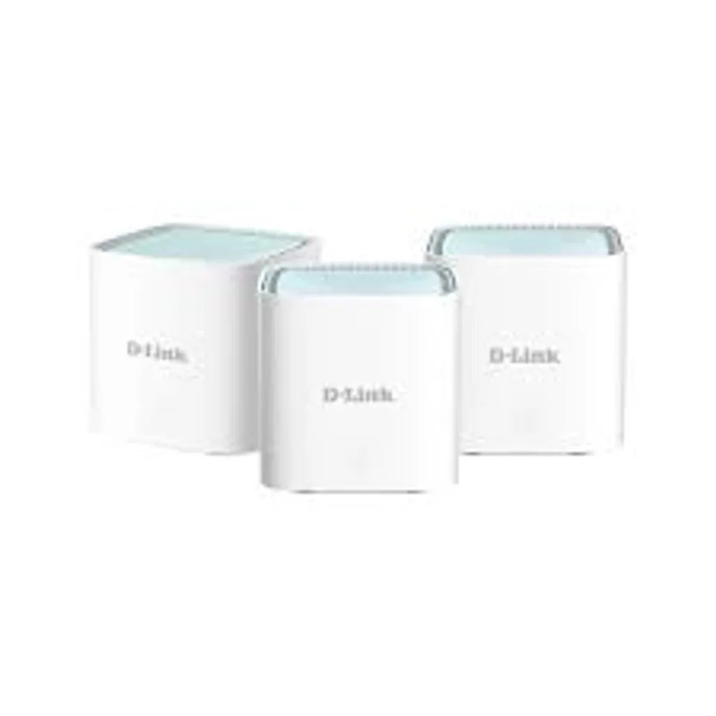 D-Link AX1500 Mesh Router (3 Pack Mesh) Dual-band 2x2 WiFi 6, Up to 1200Mbps (5GHz) and 300Mbps (2.4GHz) speeds, Mesh capability