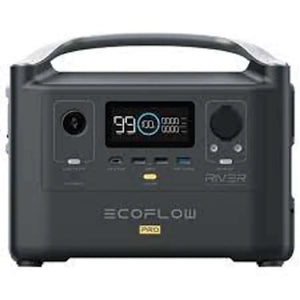 EcoFlow River Pro Portable Power Station, 576Wh Battery, 600W Output, 200W Solar Panel, International Socket, DC5521-DC5525 Cable, 1.5m Solar to XT60