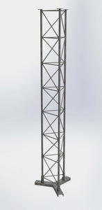 Lattice Mast Y-Base Assembly, Includes Y-Base and Y-Base Section, Y-Base attached to first 3Meter Y-Base Section Galvanised, Antennas & Lattice Masts