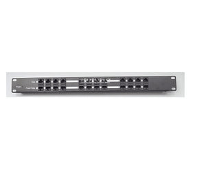 Rackmount GPoE-12-1U 12Port passive PoE injector, Shielded, 1U, Black, 2.1mm Jack, 24/48V, Gigabit, No Power supply, Power & Surge, PoE & Power Supply