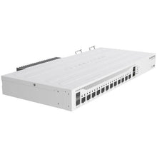 Load image into Gallery viewer, MikroTik Cloud Core 12 Port SFP+ 2 SFP28 4 Core Router, with 1xRJ45 Serial Port, Power Input 2x IEC Power Cord (Included) 100V-24 | CCR2004-1G-12S+2XS

