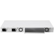 Load image into Gallery viewer, MikroTik Cloud Core 12 Port SFP+ 2 SFP28 4 Core Router, with 1xRJ45 Serial Port, Power Input 2x IEC Power Cord (Included) 100V-24 | CCR2004-1G-12S+2XS
