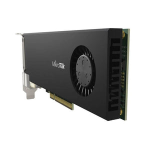 MikroTik Cloud Core 2 Port SFP28 4 Core Smart PCIe NIC, 4-core ARM64 CPU, smart PCIe NIC, 2x SFP28 25Gbps SFP ports, 1x GbE Port | CCR2004-1G-2XS-PCIe