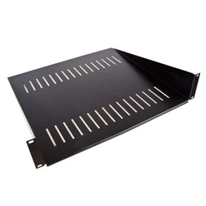 RCT 450mm Deep Front Mount Tray 2U Online, FMT450, High-Quality Steel Material, Perfect for Network and Server Cabinets, 1 pc(s), Black, Cabinet Tray