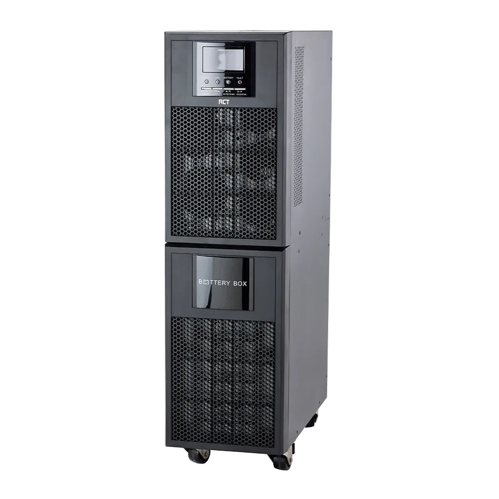 RCT 6000VA/4800W Online Tower UPS - double-conversion UPS - Microprocessor control, 50Hz/60Hz Frequency Converter Mode, Smart SNMP, Wide input voltage