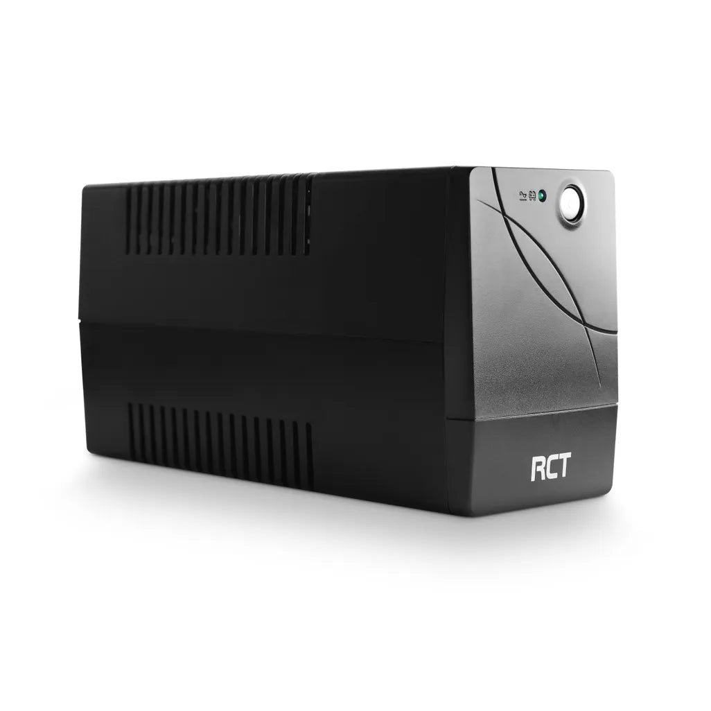 Uninterrupted Power Supply with RCT 650VA Line Interactive Tower UPS, 390W Power Output, Comes with SA Wall Socket, 1×Type-M and 2×Type-N Connectors