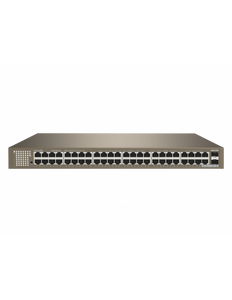 Tenda 48 Port Gigabit Unmanaged Ethernet Switch, 2x independent Gigabit SFP slots - 48 x 10/100/1000 Mbps Base-T Ethernet ports - TE-TEG1050F