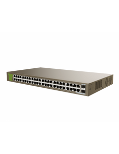 Tenda 48 Port Gigabit Unmanaged Ethernet Switch, 2x independent Gigabit SFP slots - 48 x 10/100/1000 Mbps Base-T Ethernet ports - TE-TEG1050F