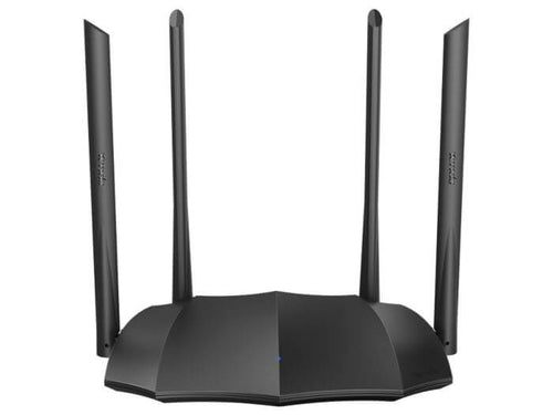 4 Port Tenda Dual Band AC 6dBi Gigabit Router | AC8 Data Rate: 2.4GHz: 300Mbps ; 5GHz: 867Mbps Ethernet Ports: 4x 10/100/1000 - Let's Fibre Technologies